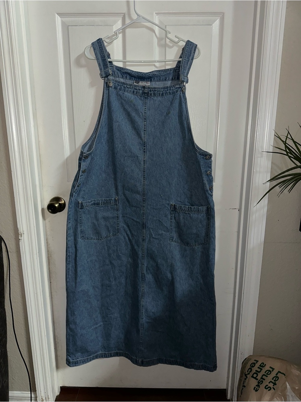 Vintage Faded Glory Long Denim Dress Size XL
